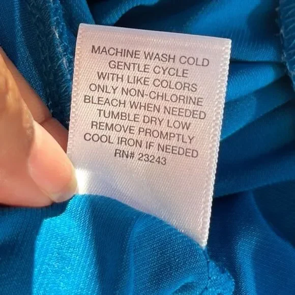 New York & co Women’s Pants Size XL Blue Stretch Knit Polyester Spandex - Picture 14 of 15